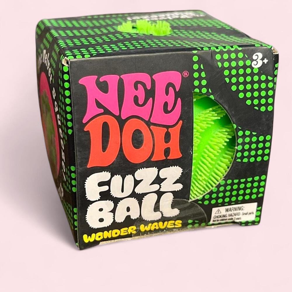 Needoh green fuzz ball wonder waves